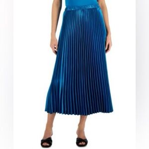 Anne Klein Pleated Midi Skirt